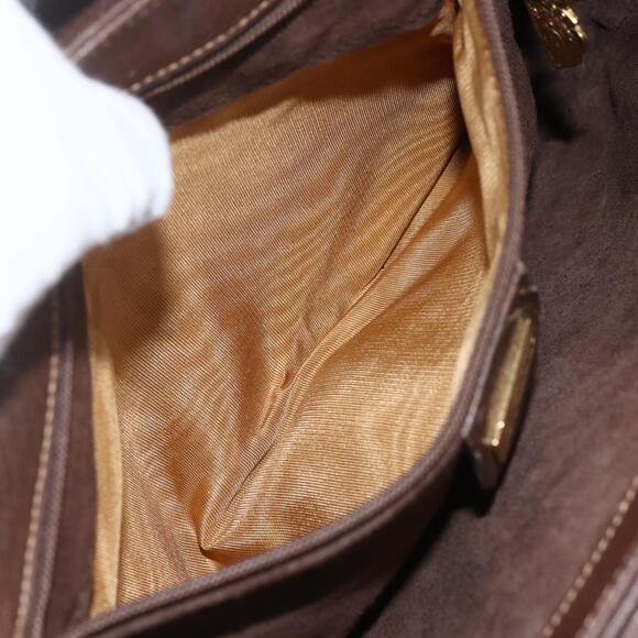 GUCCI Shoulder Bag Leather Brown Gold 001 116 0912 Auth 157232 - Picture 11 of 16